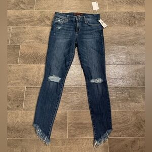 Joe's Jeans Dark Blue Distressed Skinny Jeans